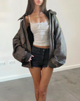 Rio Leather Bomber