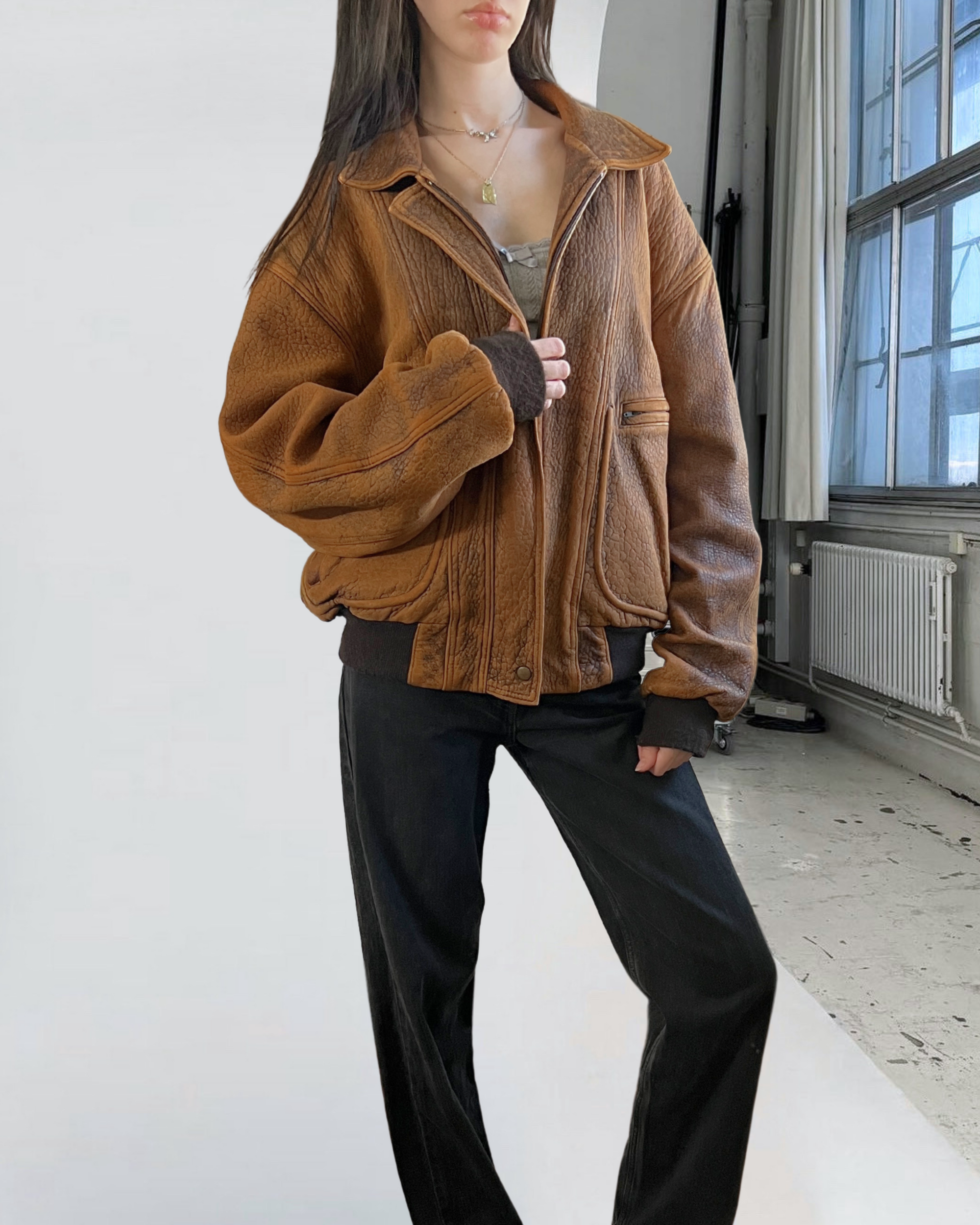 Dreamy Leather Bomber
