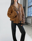 Dreamy Leather Bomber