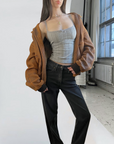 Dreamy Leather Bomber