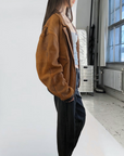 Dreamy Leather Bomber