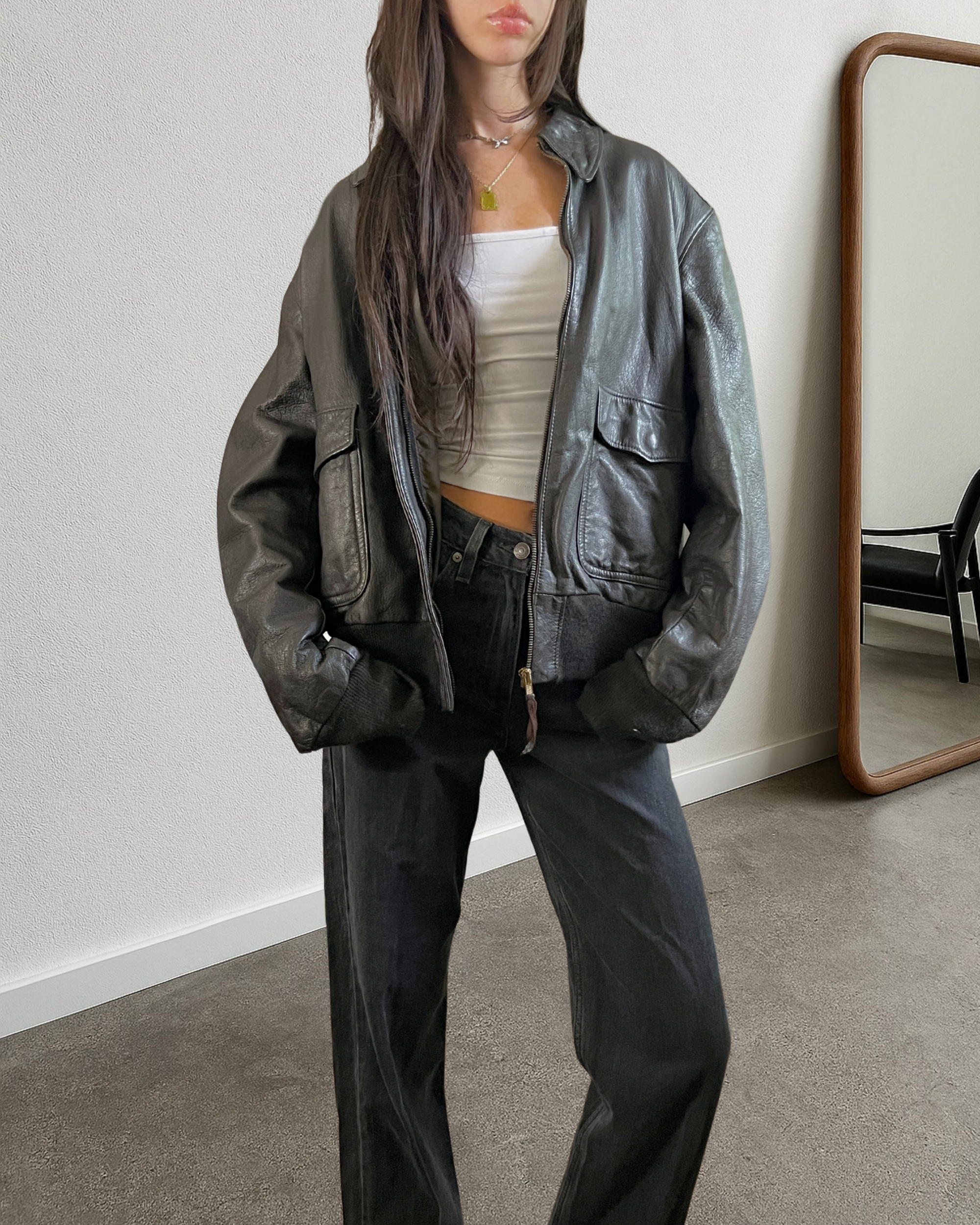 Argus Leather Bomber
