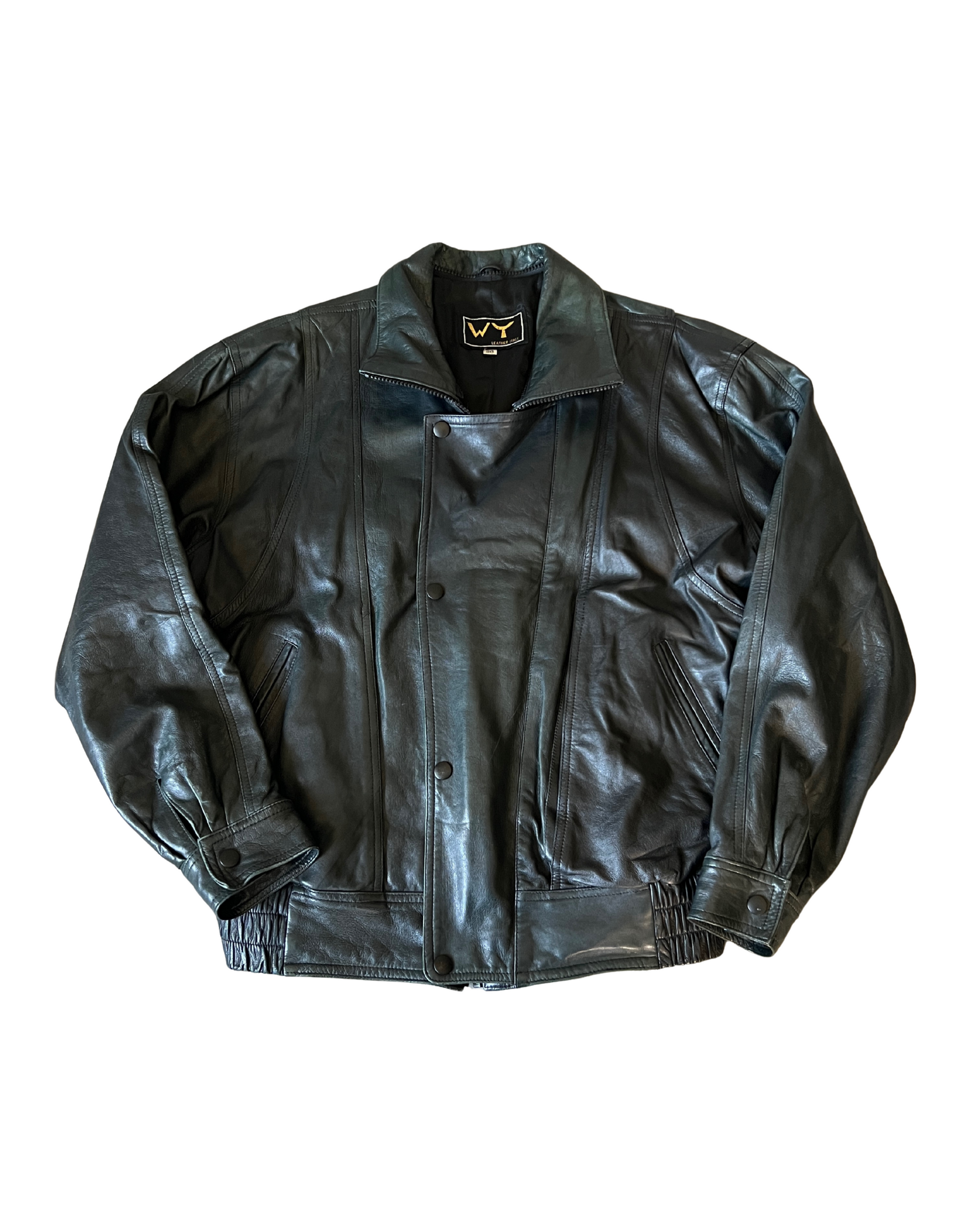 Jessie Leather Bomber