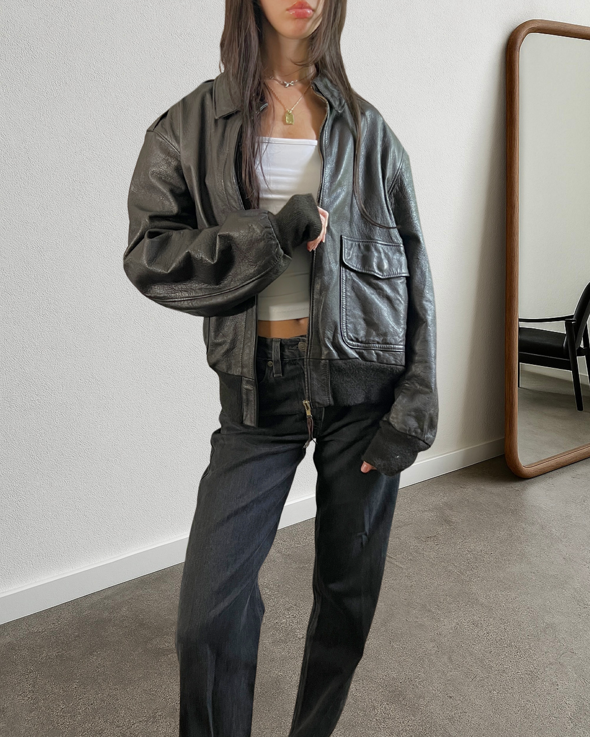 Argus Leather Bomber