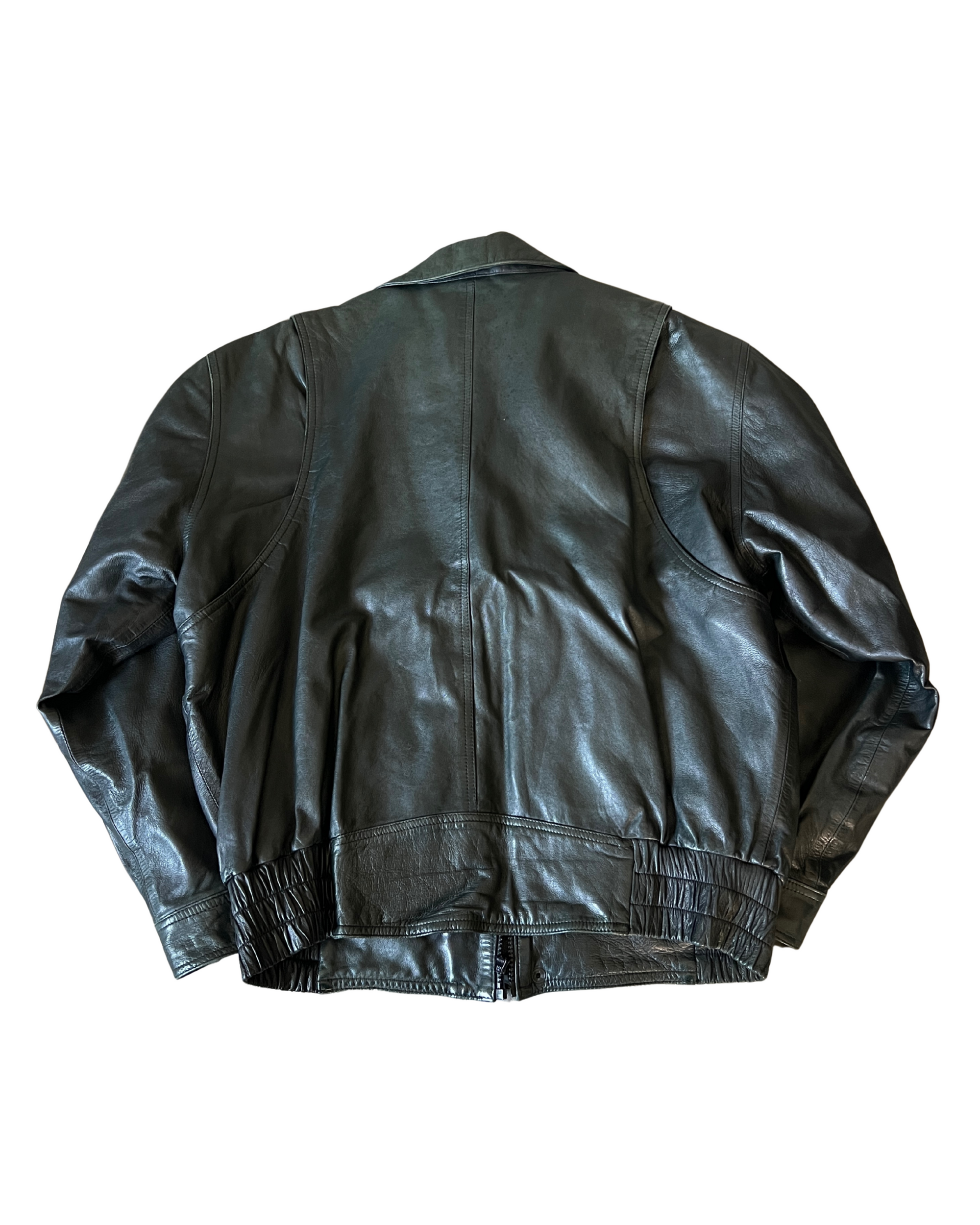 Jessie Leather Bomber