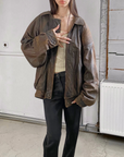 Dumas Leather Bomber