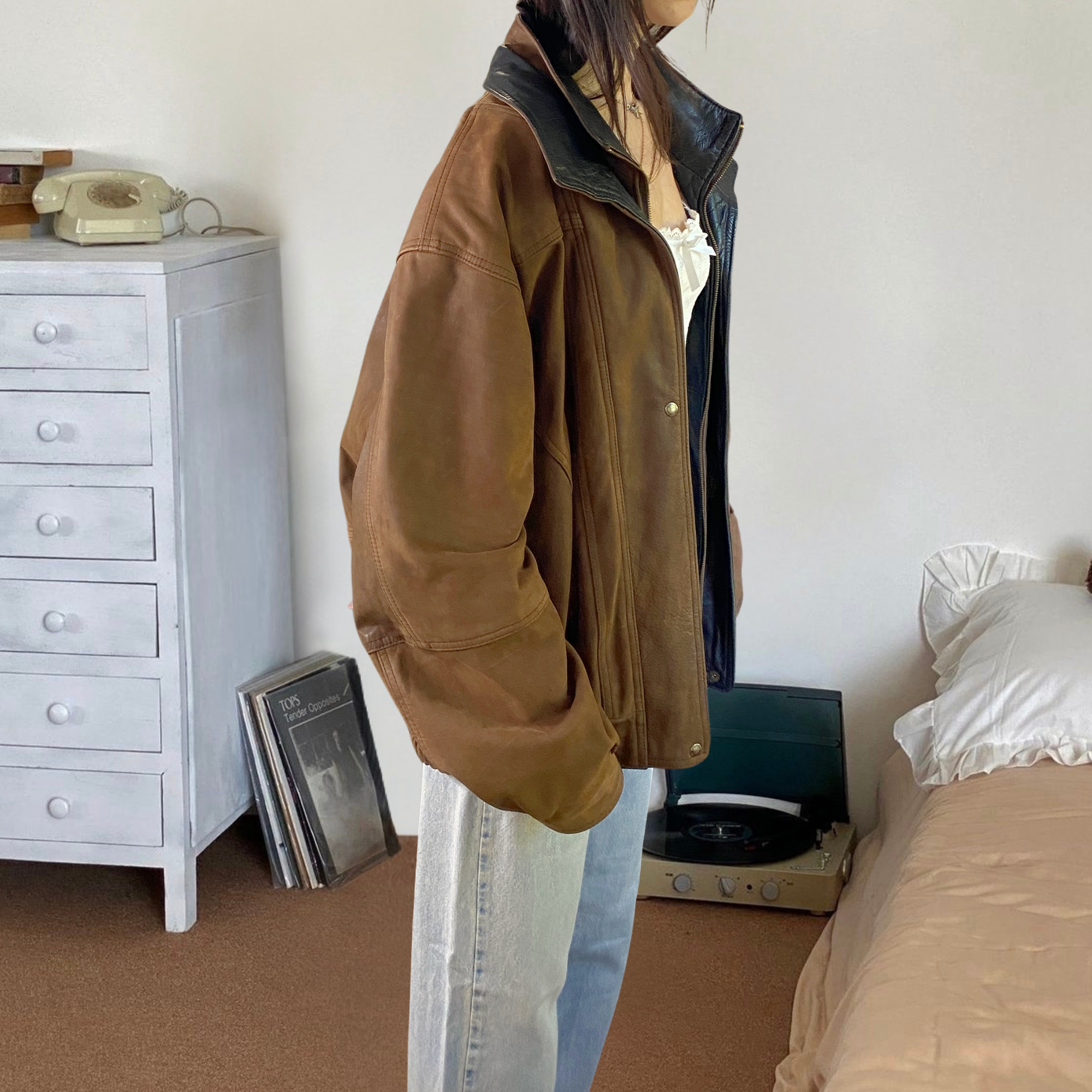 Oscar Leather Bomber