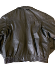 Crow Leather Bomber