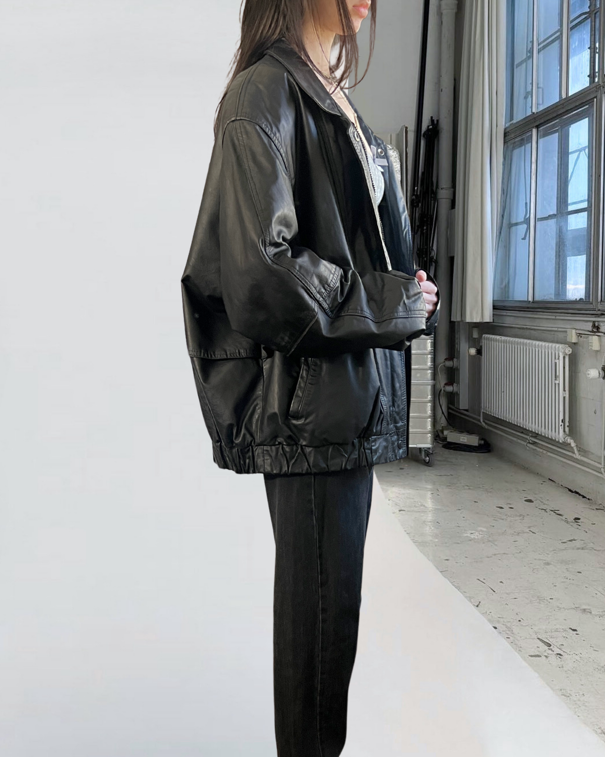 London Fog Leather Bomber
