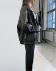 London Fog Leather Bomber
