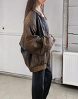 Dumas Leather Bomber