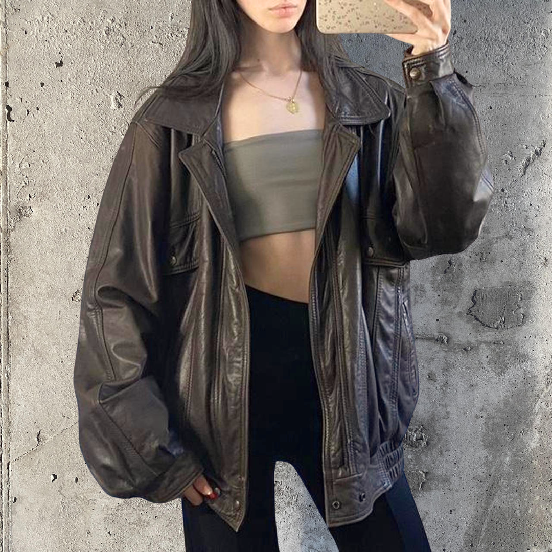 Leather Ranch Brown Bomber