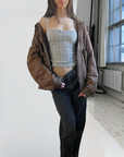 Club Leather Bomber