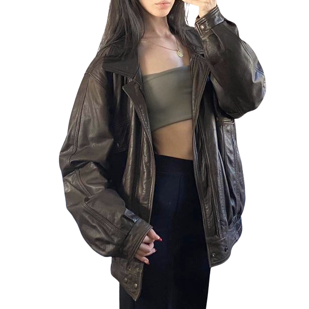 Leather Ranch Brown Bomber