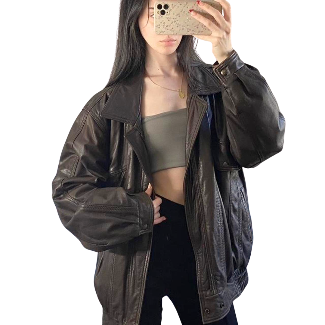 Leather Ranch Brown Bomber