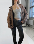 Club Leather Bomber