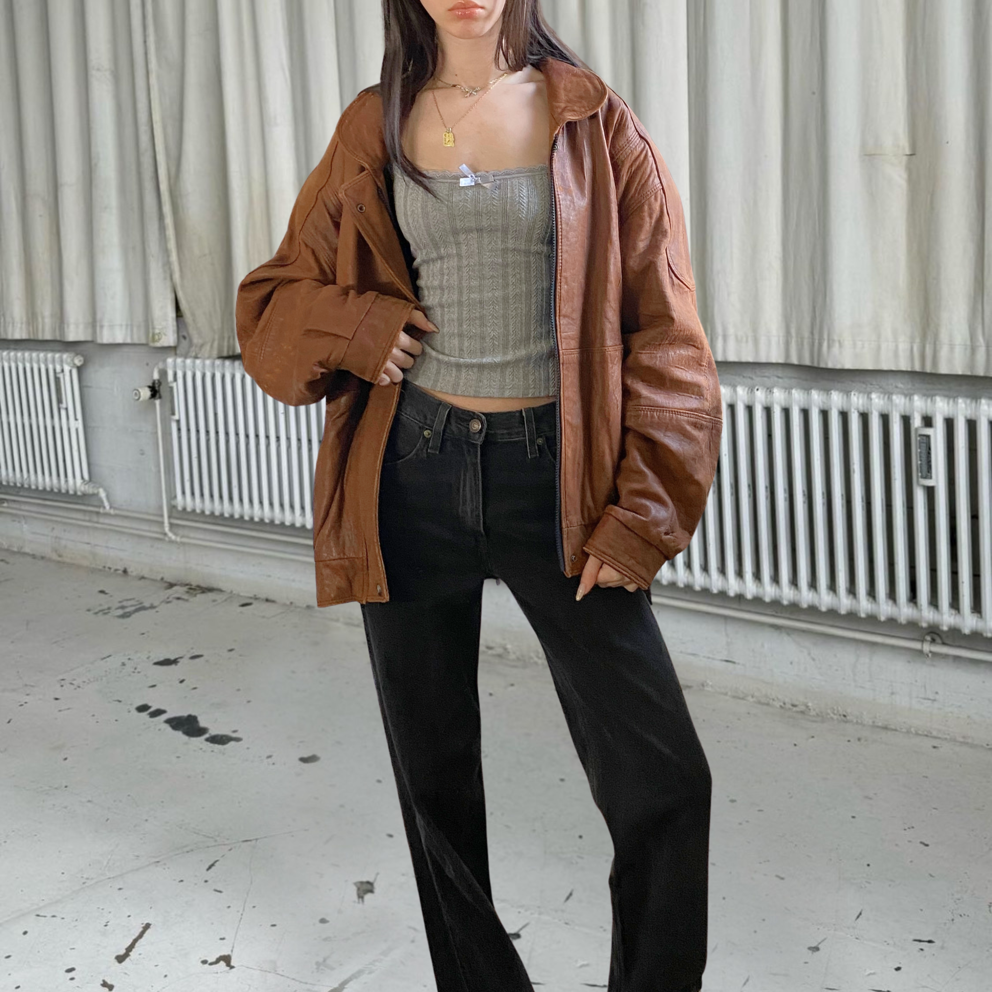 Viktor Leather Bomber