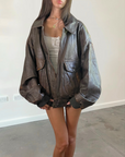 Rio Leather Bomber