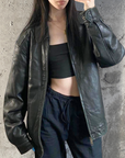 Roundtree & Yorke Leather Bomber
