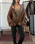 Reed Leather Bomber