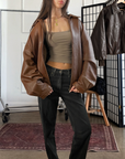 Reed Leather Bomber