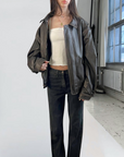 BRN Vegan Leather Bomber