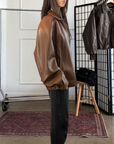 Reed Leather Bomber
