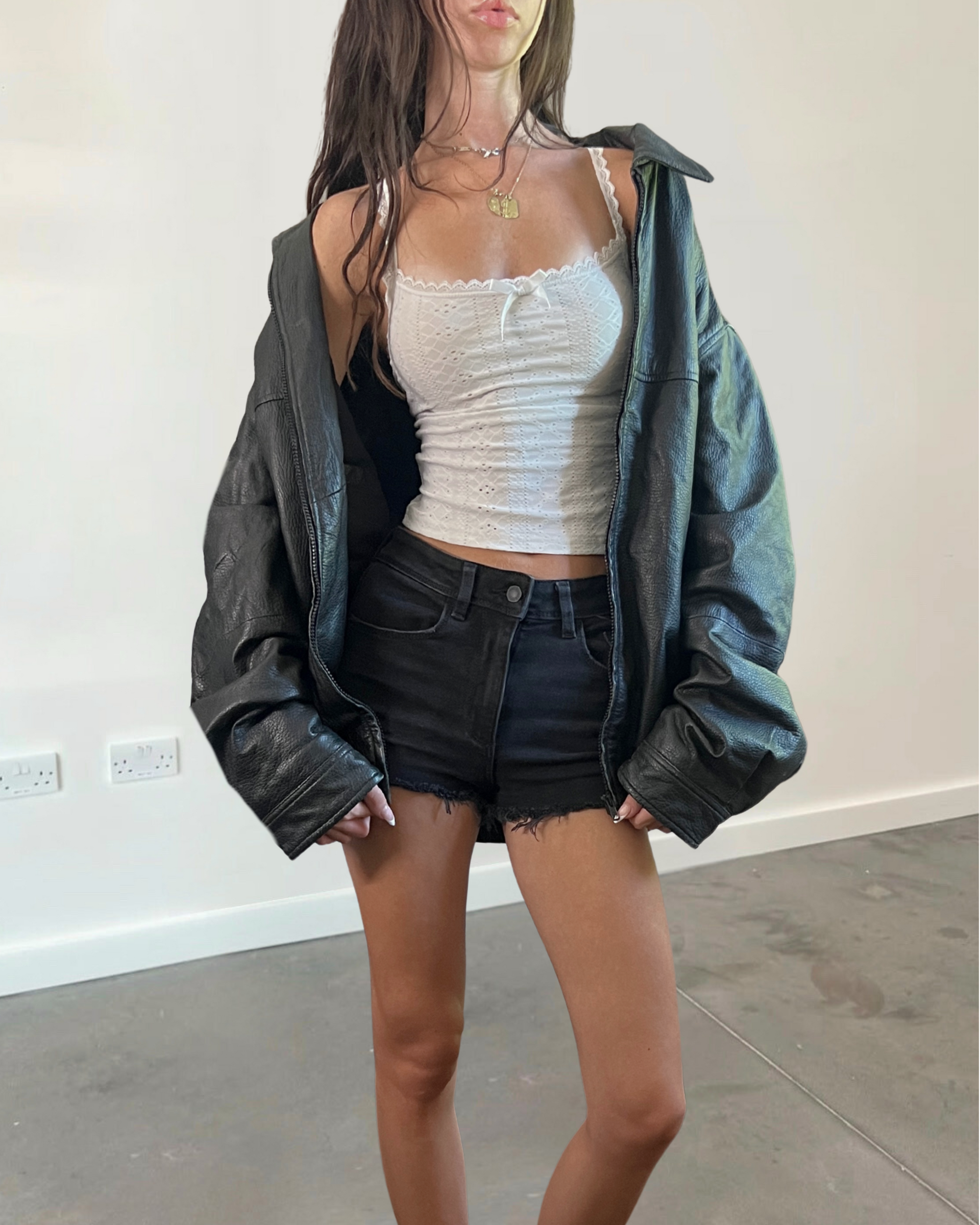 Brook Leather Bomber