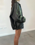 Brook Leather Bomber