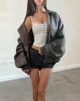 Rio Leather Bomber