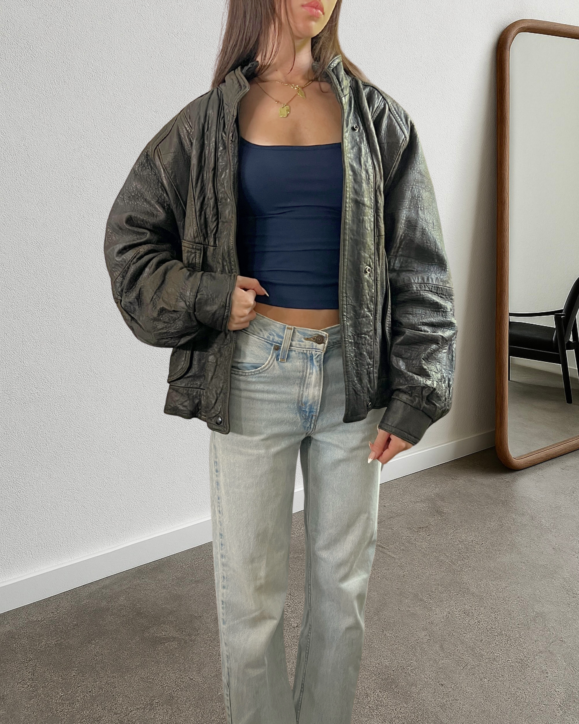 Ocean Leather Bomber