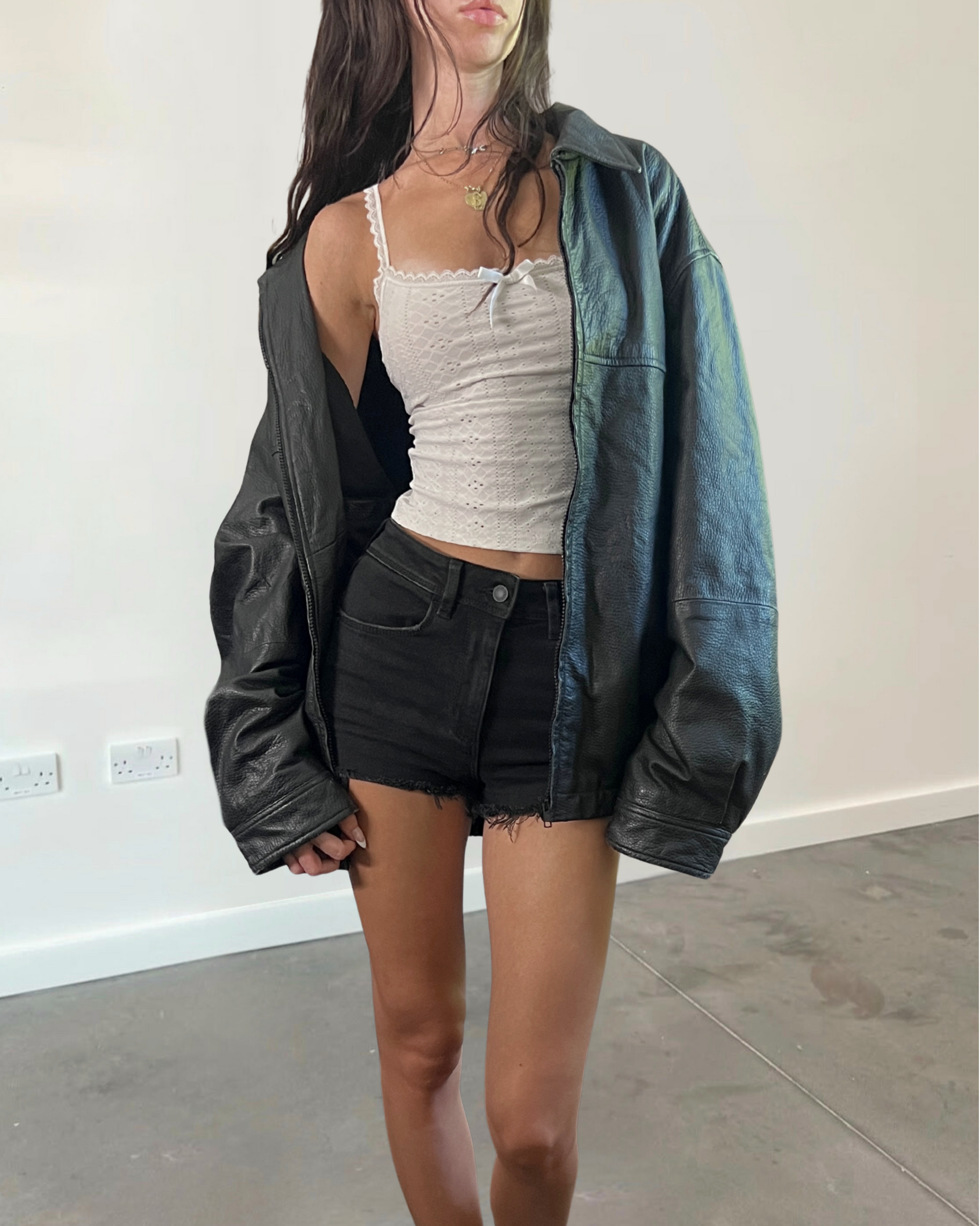 Brook Leather Bomber