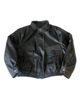 BLK Vegan Leather Bomber
