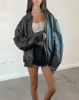 Ivie Leather Bomber