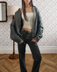 Leo Leather Bomber