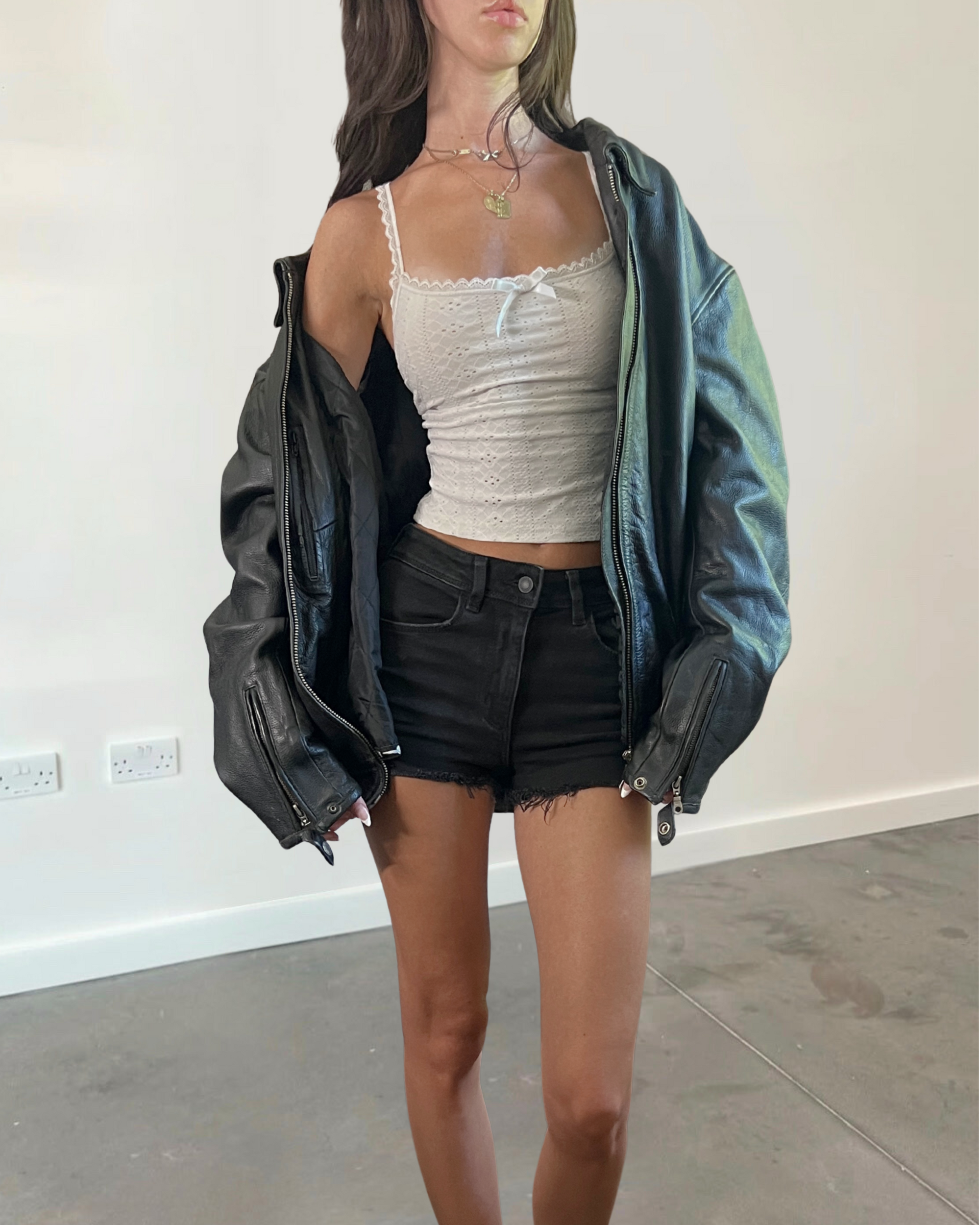Ivie Leather Bomber
