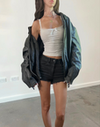 Ivie Leather Bomber