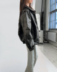 BLK Vegan Leather Bomber