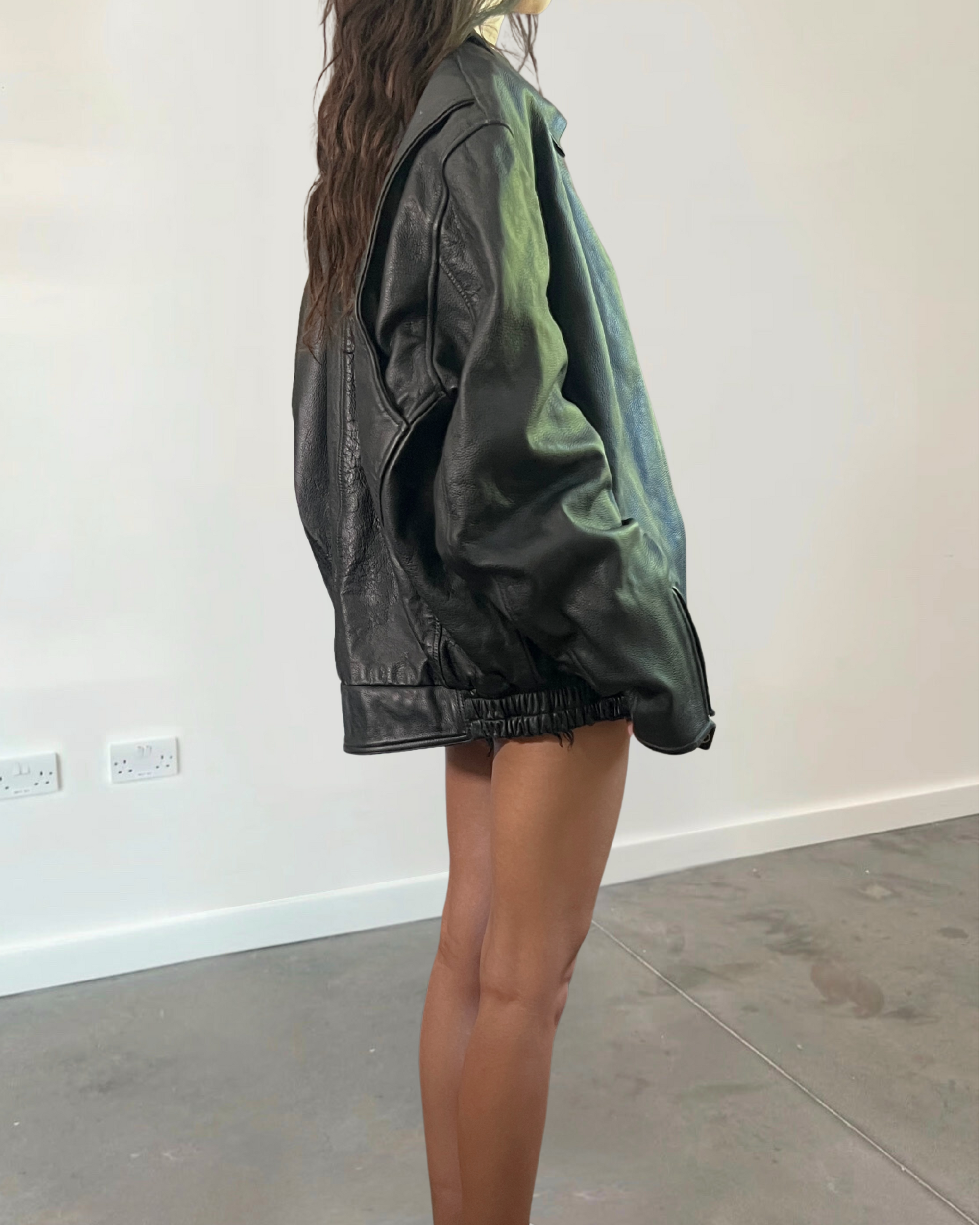 Ivie Leather Bomber
