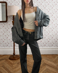 Leo Leather Bomber