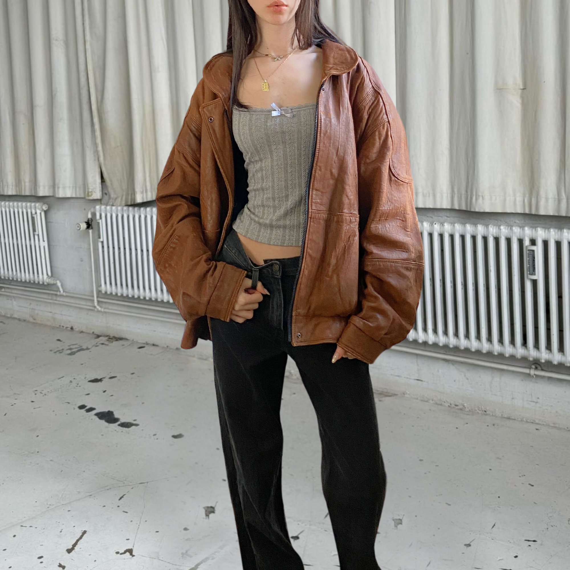 Viktor Leather Bomber