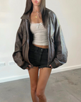 Rio Leather Bomber