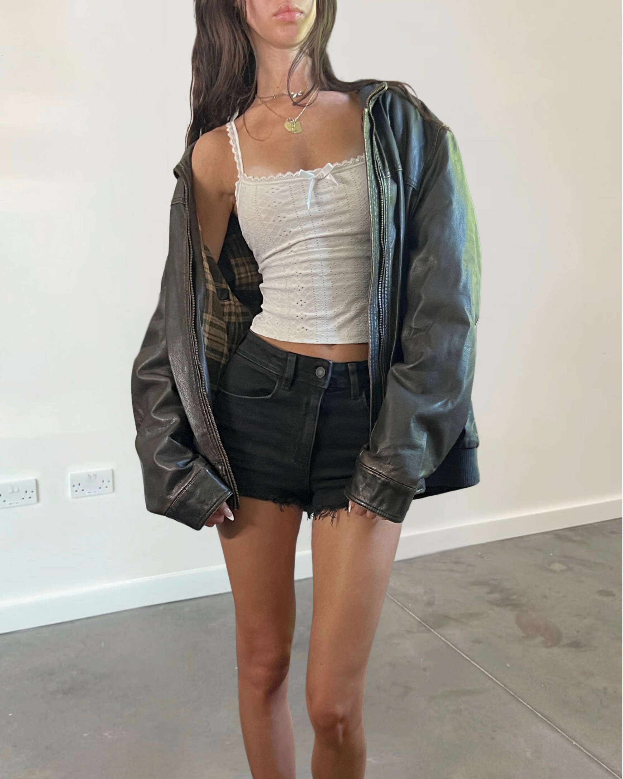 Bass Leather Bomber