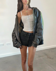 Bass Leather Bomber