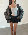 Bass Leather Bomber