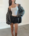 Bass Leather Bomber