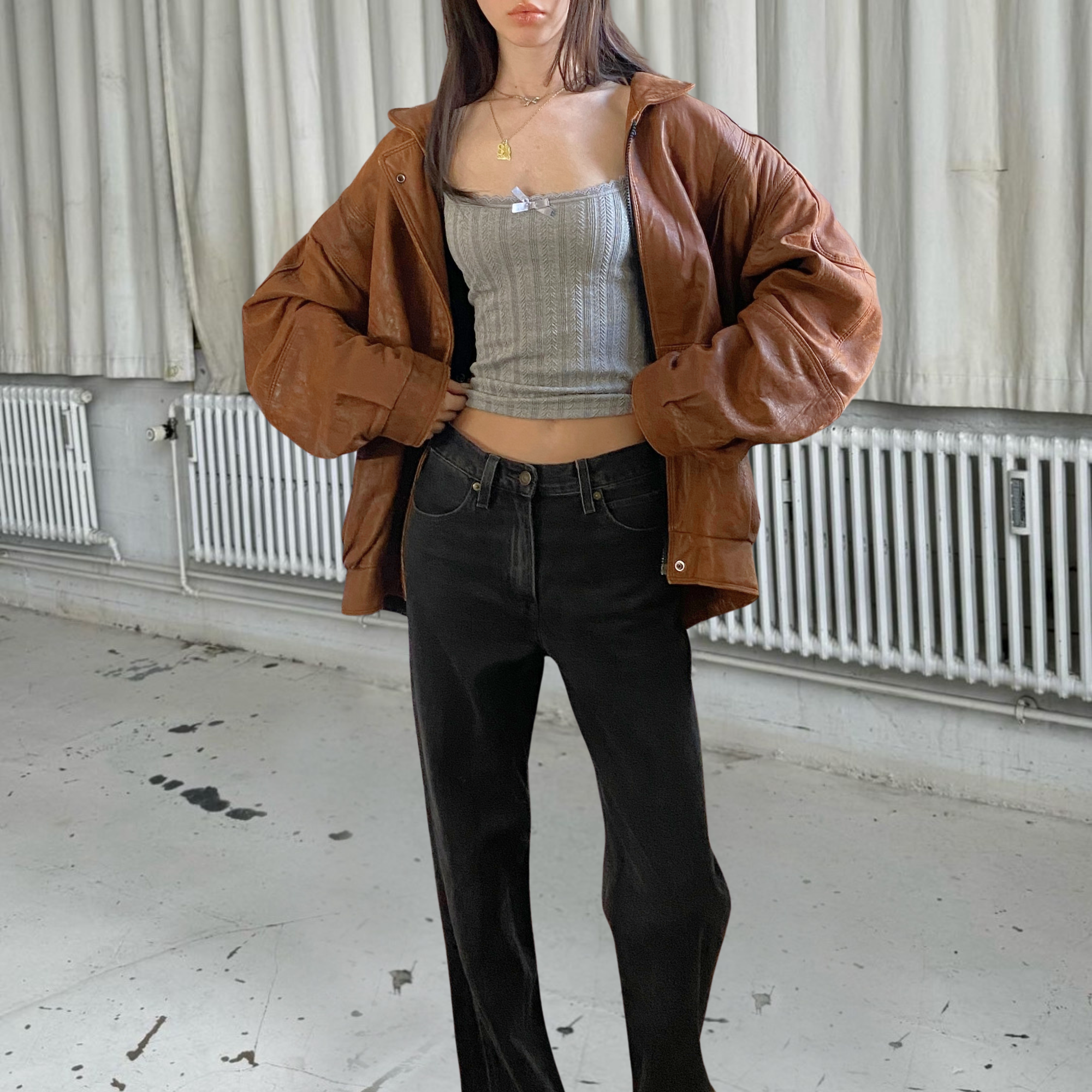 Viktor Leather Bomber