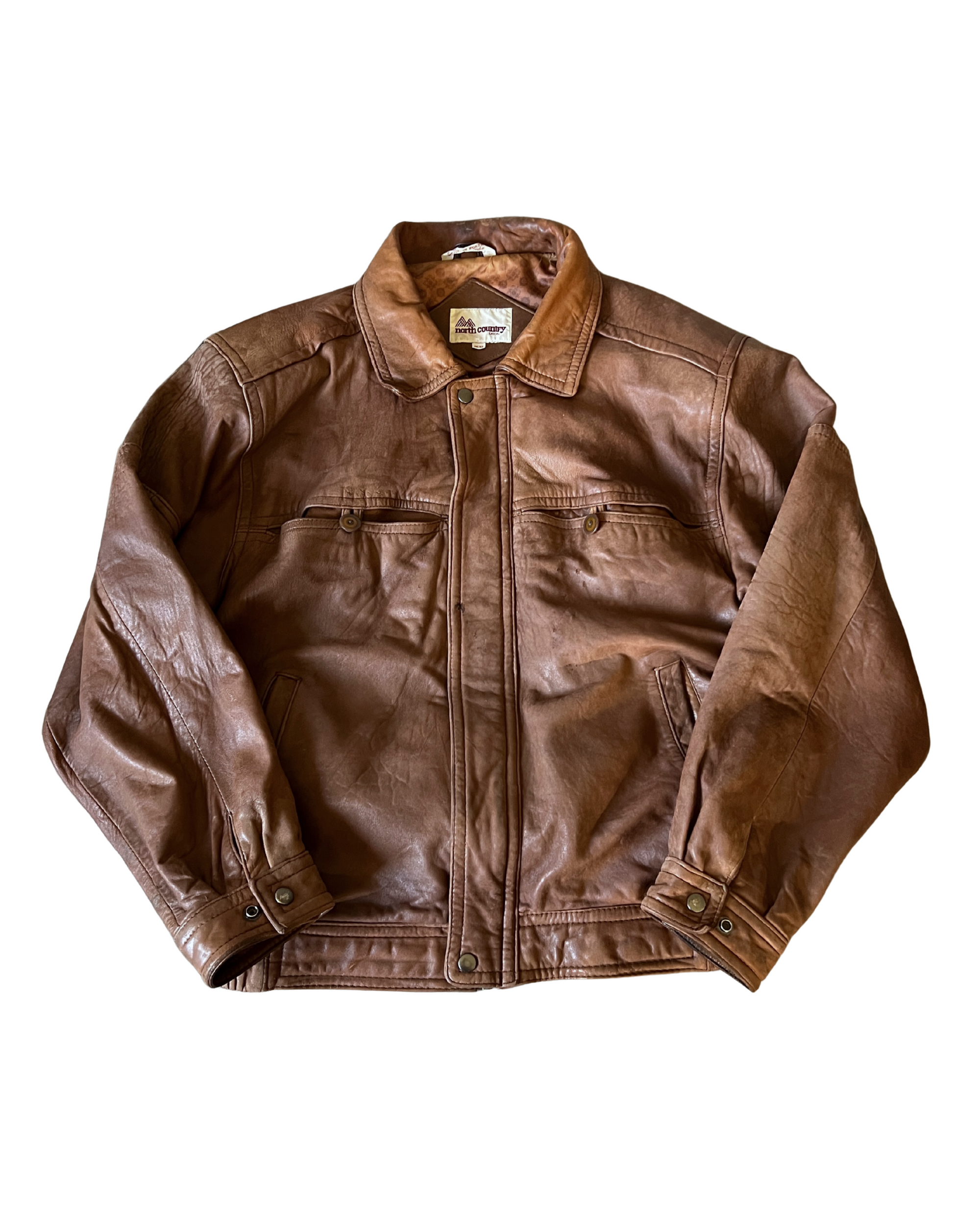 North Leather Bomber
