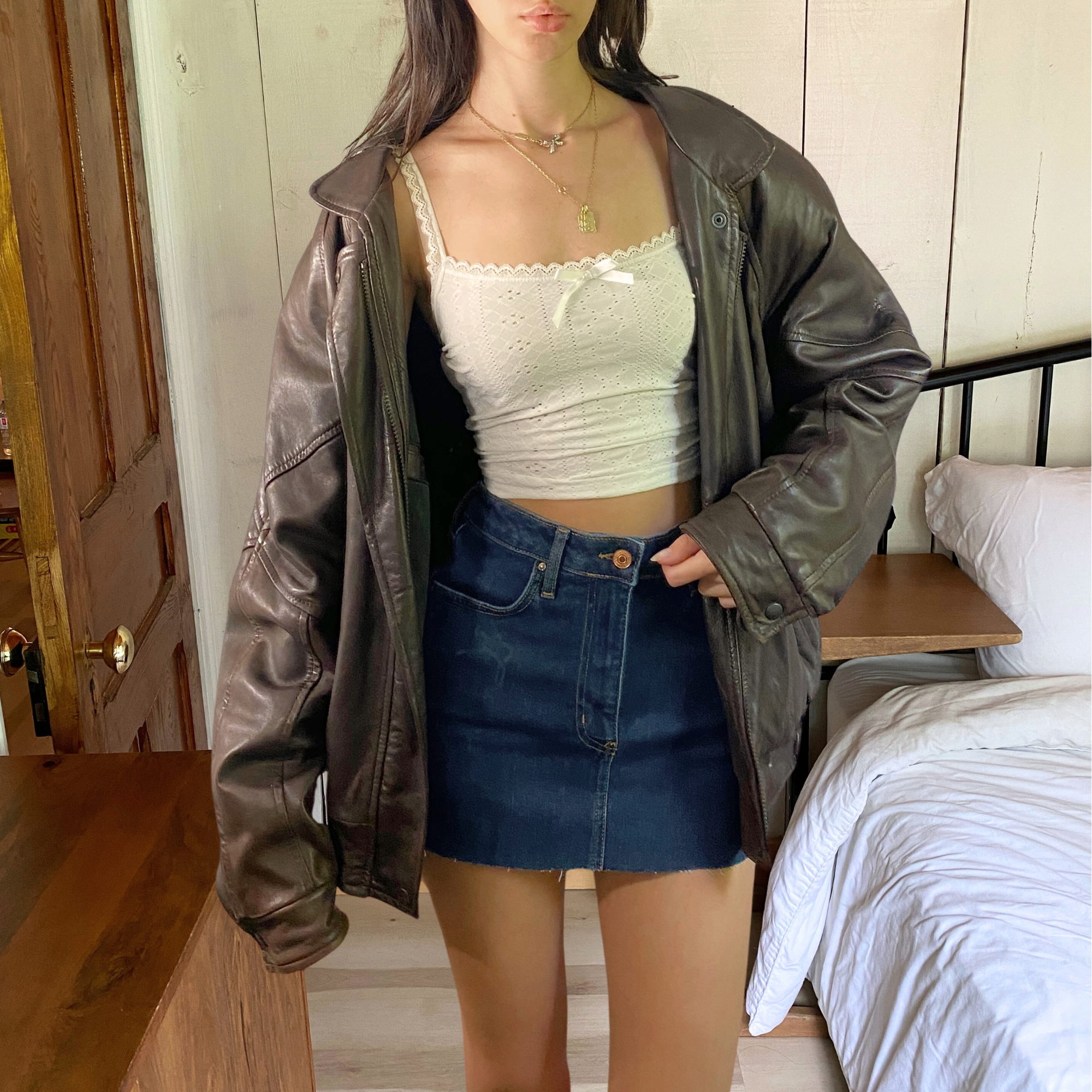 Bainton Leather Bomber