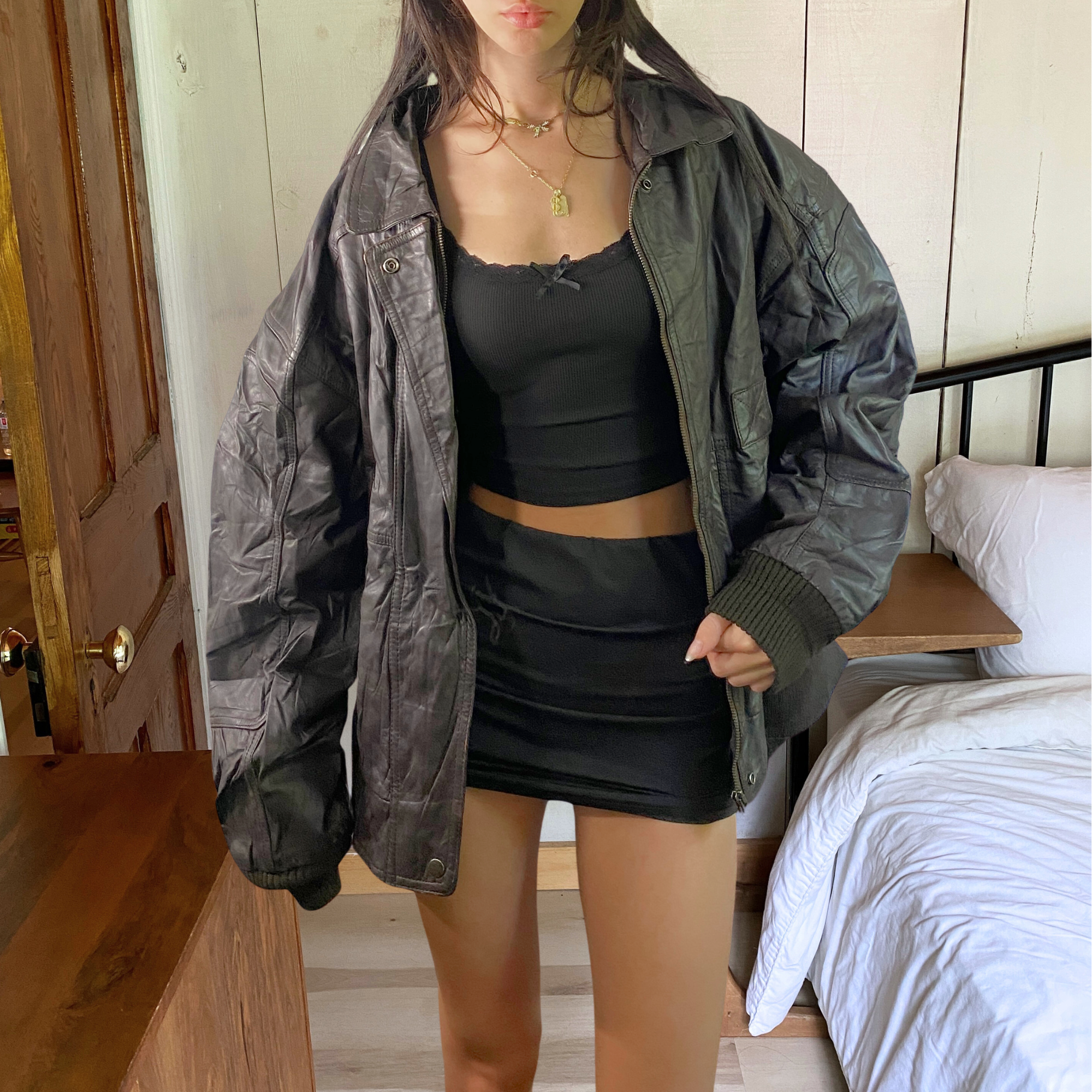 Archer Leather Bomber